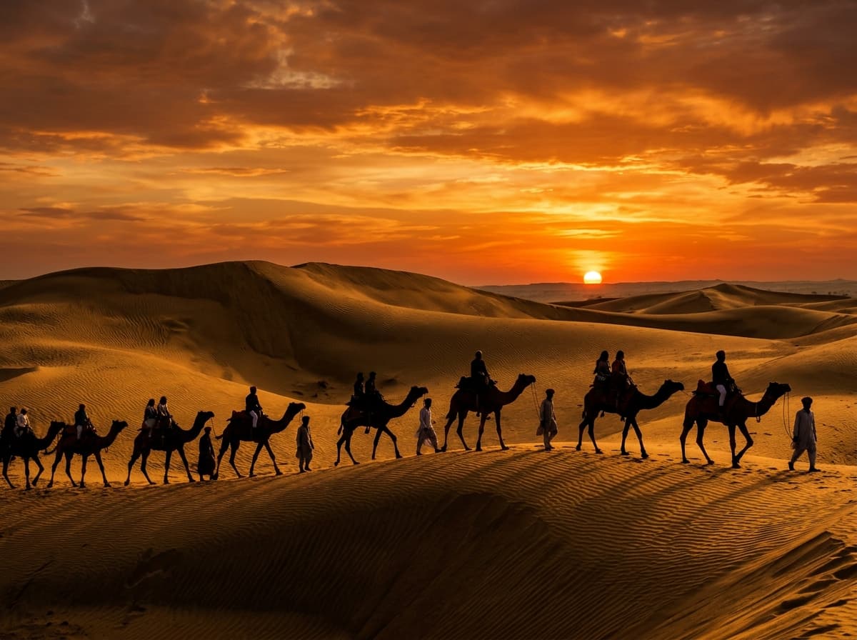 Camel Safari in Thar Desert